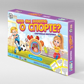 Настольная игра-викторина - Что вы знаете о спорте, 54 карточки (Игр и Ко, 7822 ИГРИКО)